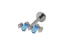 Labret Titane Interne Stérile motivo rettangolo / rond | Itc