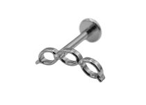 Labret Titane Interne Stérile motif| Itc