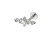 Labret Titanio Interno Sterile modello 5 rombi strass BL| Itc