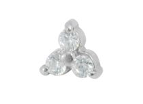Disco in acciaio Vite interna 4 mm per Strass Bianco |  ITC