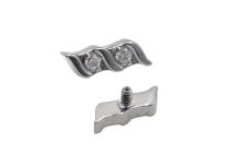 Accessorio in titanio con motivo a barre ritorte | Itc