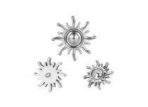 Accessorio interno in titanio sunburst