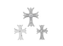 Accessorio interno in titanio con motivo di strass celtico bianco