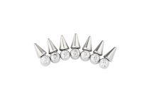 Accessorio interno Corona in titanio da 0,9 mm con motivo a strass