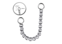 Accessori catenella acier motif pavée 24 cm | ITC