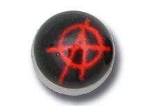 Sfera avvitabile in acciaio con motivo Anarchy | Itc