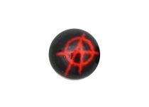 Sfera avvitabile in acciaio con motivo Anarchy |  ITC