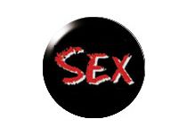 Clip di spinta a sfera in acciaio Motivo di sesso | Itc