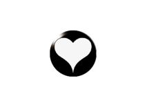 Clip a sfera in acciaio motivo cuore Bianco |  ITC