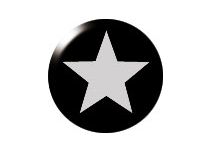 Sfera a vite in acciaio con design White Star | Itc