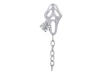accessorio interno in titanio 0,9 x 1,8 mm scream strass bianco
