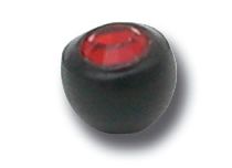Palla a clip a pressione BioFlex in cristallo nero colorato | Itc