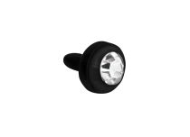 Clip di spinta a sfera BioFlex Nero Bianco Cristallo |  ITC