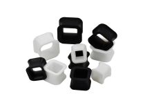 Set di tunnel flessibili in silicone bianco e nero |  ITC