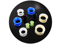 Confezione da 10 tunnel in silicone di colori e dimensioni diverse