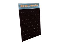 Espositore in ecopelle 80 clip, 25x35cm, logo