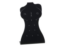 Espositore per gioielli a 12 posti teton acryl. Nero