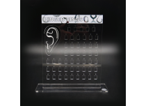 50 espositori ad anello in acrilico