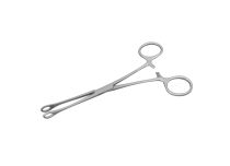 Pinza in acciaio inox piccola rotonda 4,5 x 8 mm lunghezza 15,5 cm