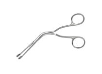 Pinze per piercing piegate in acciaio inox, rotonde piccole