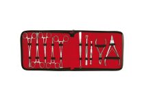 Set di 10 pinze per piercing in acciaio inossidabile