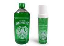Sapone verde pronto all'uso | Tatuaggio all'aloe