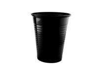Bicchiere di plastica nero