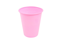Bicchiere di plastica rosa
